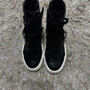 Black High-Top Women's Sneakers
